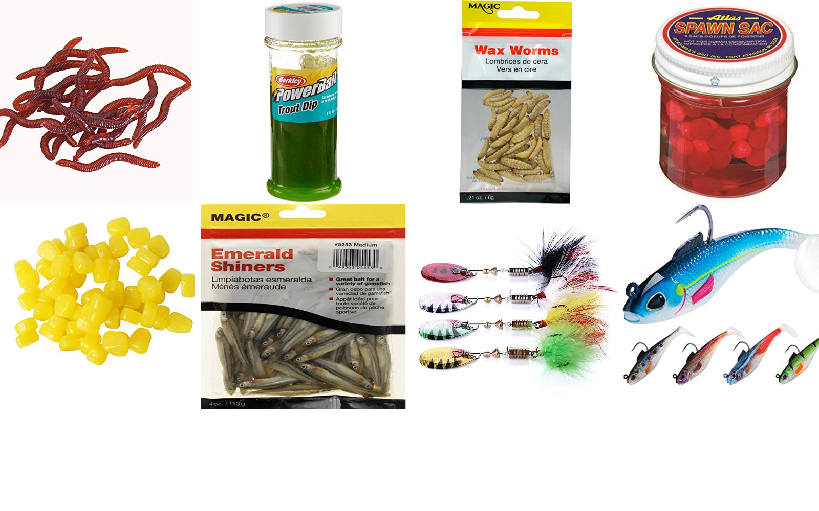 Image of Popular and effective bait options for winter fishing rainbow trout